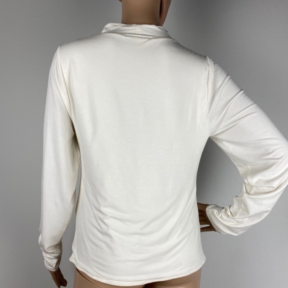 NEW GOOD AMERICAN KEYHOLE MOCK NECK TOP - Picture 5 of 6